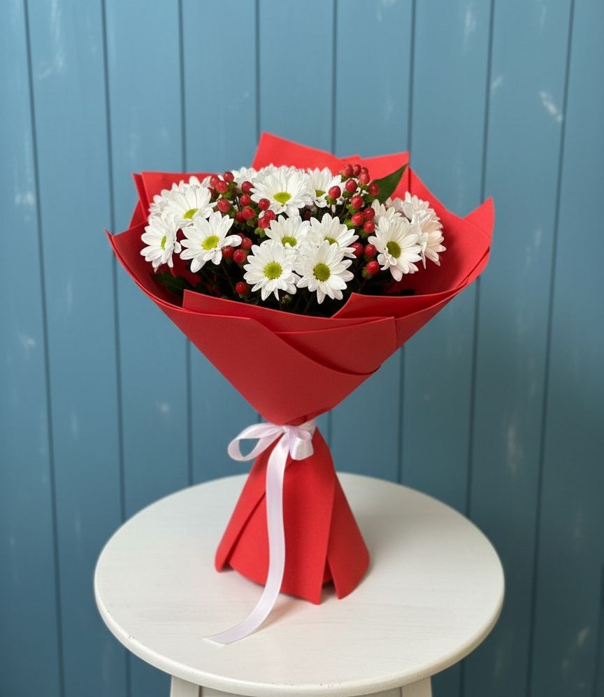 Букет цветов из: Хризантемы в Заозерном