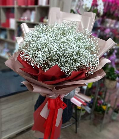 Букет цветов из: Гипсофила в Заозерном