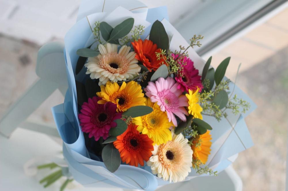 Букет цветов из: Герберы в Заозерном