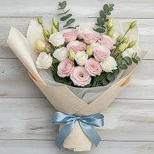 Букет цветов из:  Лизиантусы в Заозерном