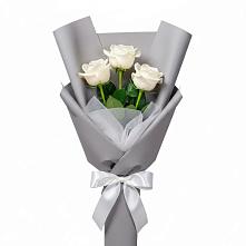 Букет 3 белые розы #REPLACE_PRED# Заозерном