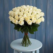 Букет 51 Белая роза Эдлесс Лав #REPLACE_PRED# Заозерном