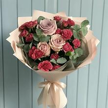Букет цветов из:  Гвоздики и Розы #REPLACE_PRED# Заозерном